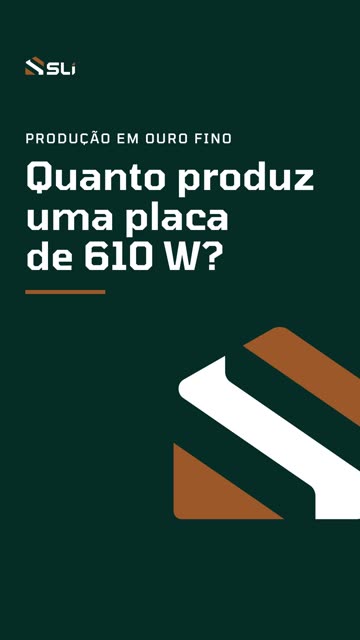 Capa do vídeo 05: Quanto produz uma placa de 610 W